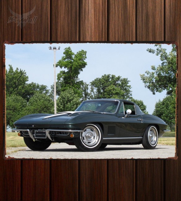 Металлическая табличка Corvette Sting Ray 427 RPO L71 Металлическая табличка Corvette Sting Ray 427 RPO L71